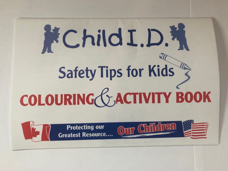 Child ID Safety Tips For Kids Colouring  & Activity Book  